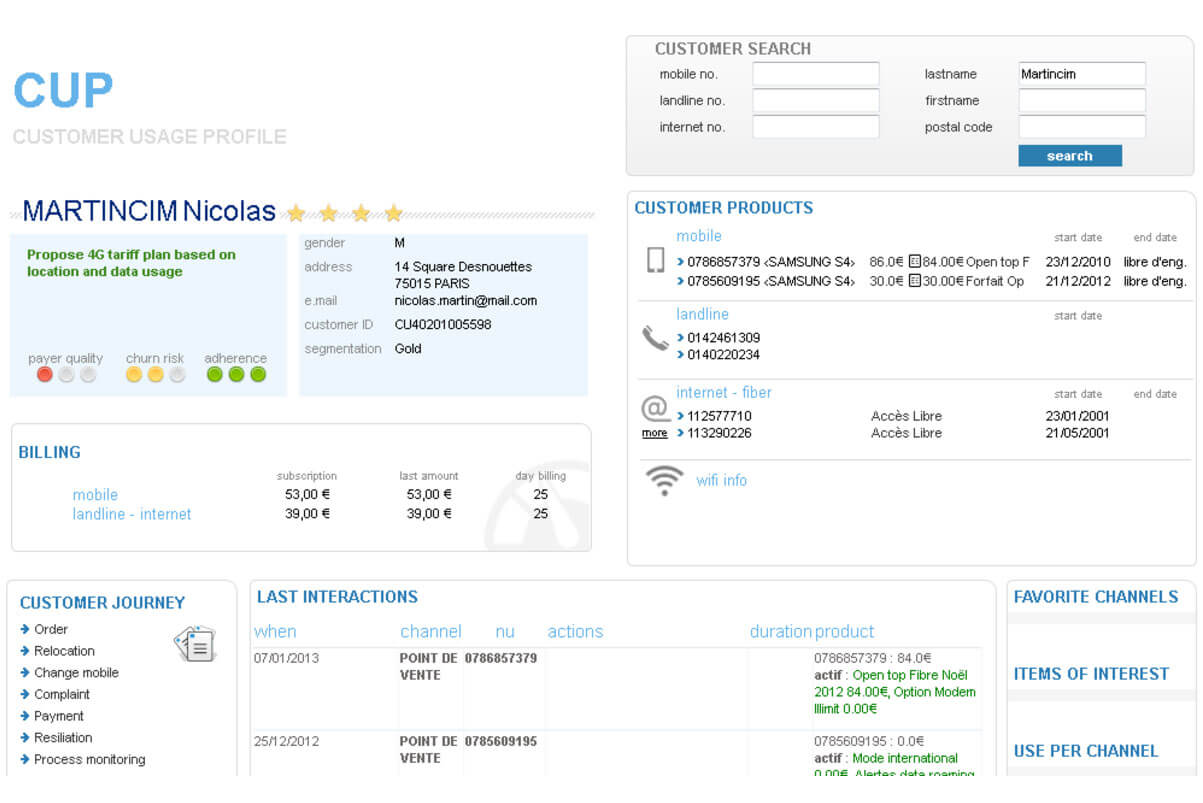 customer-usage-profile